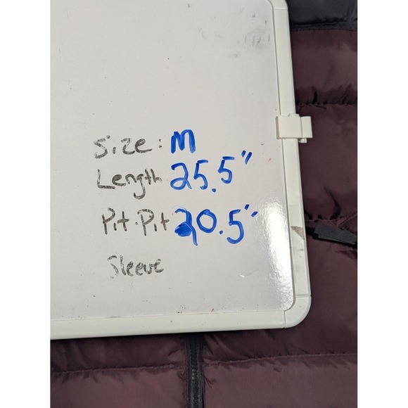 Puffer Vest Men's Medium Genuine Down Feathers Brown Camping Hiking Winter - Picture 11 of 11